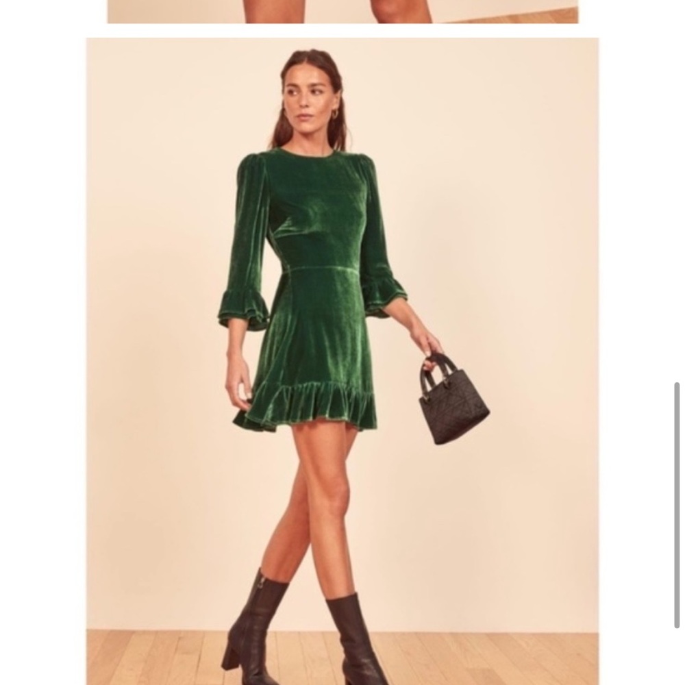 NWT Reformation Mountain Dress Emerald 6